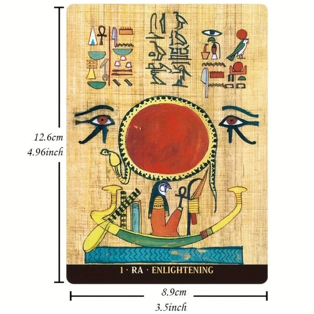 Egyptian Gods Oracle Cards (12.6 x 8.9 cm)