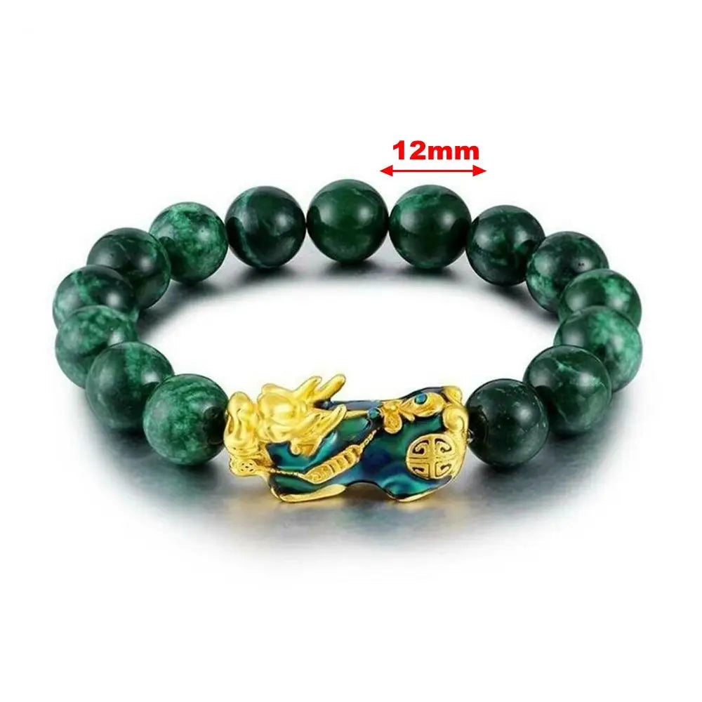 Green Obsidian Feng Shui Wealth Bracelet