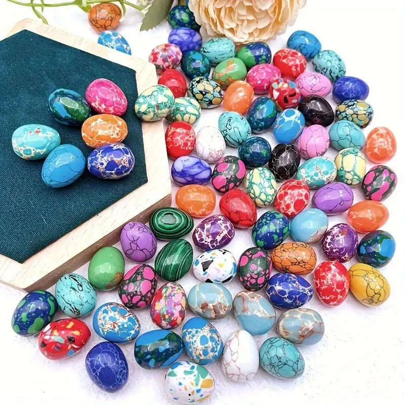 Natural Egg-Shape Healing Crystal Stone