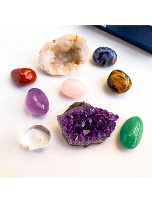 Natural Crystal Chakra & Healing Set
