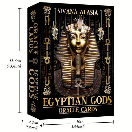Egyptian Gods Oracle Cards (12.6 x 8.9 cm)