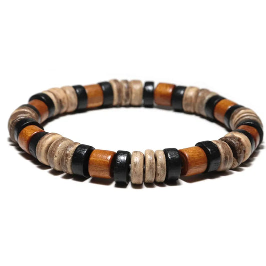 Handmade Coconut Husk Wooden Bracelet