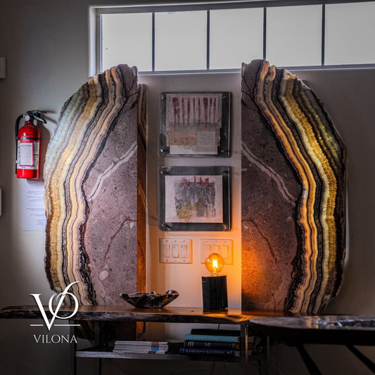 Aqua Onyx Wall Panels (Set #1 Live Edge)