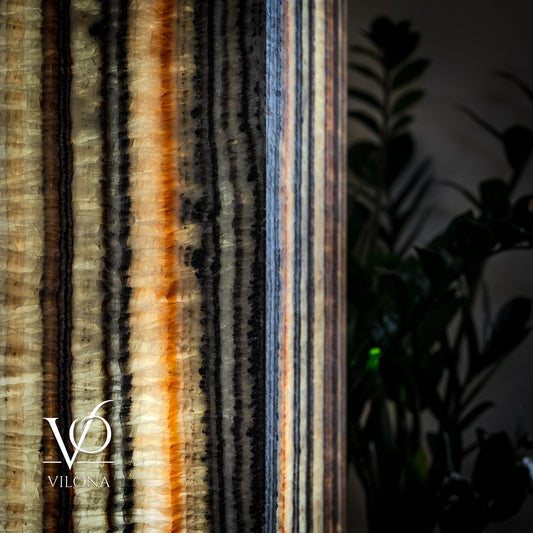 Tangerine Crystal (Onyx Floor Lamp #1)