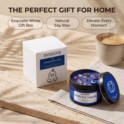 Sage & Frankincense Third Eye Chakra Crystal Scented Candle