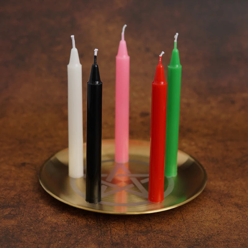10-Piece Colored Witch Spell and Chime Candle Set