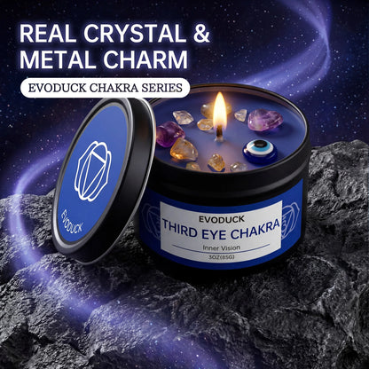 Sage & Frankincense Third Eye Chakra Crystal Scented Candle
