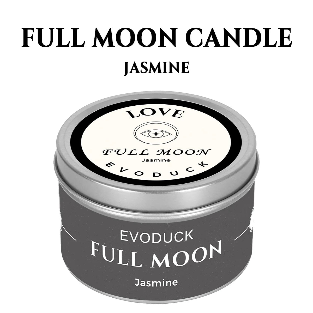 1pc New Moon Scented Candle with Black Crystal Chips