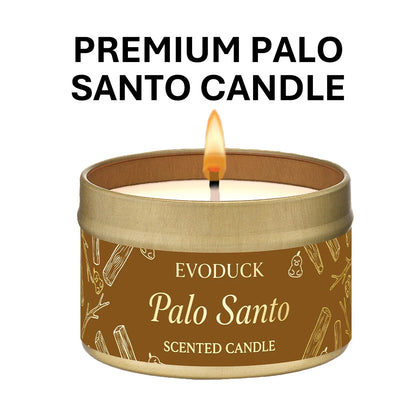 Premium Palo Santo Scented Crystal Energy Candle