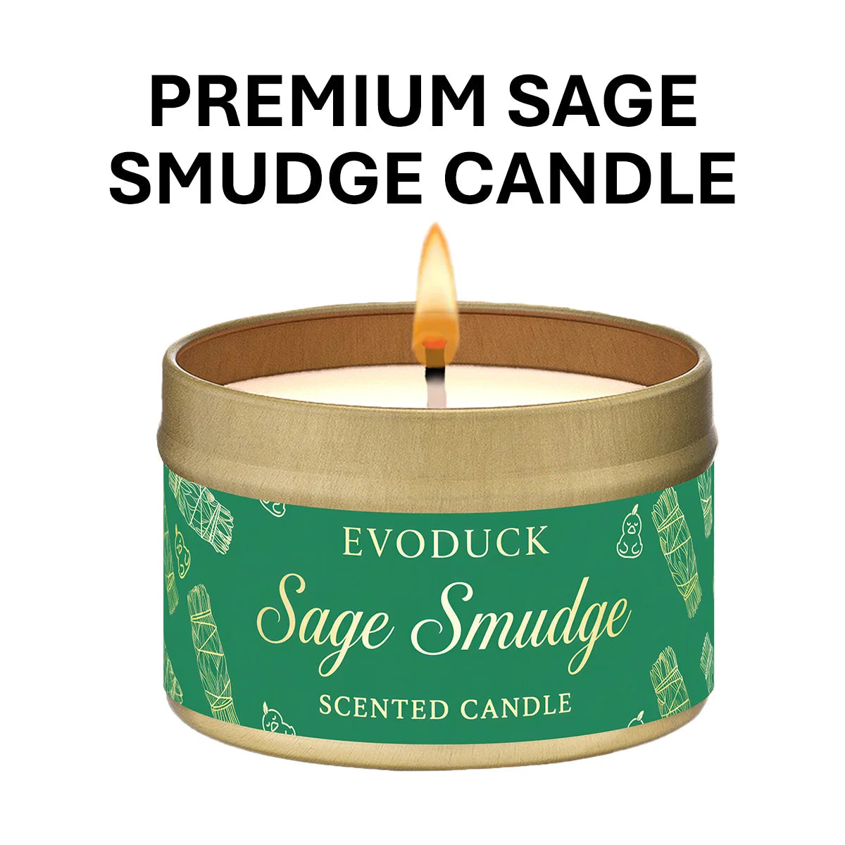 Premium Palo Santo Scented Crystal Energy Candle