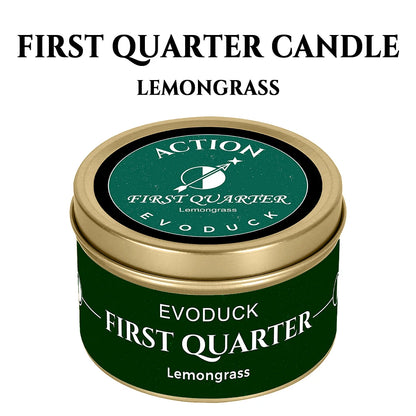 1pc New Moon Scented Candle with Black Crystal Chips