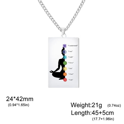 7 Chakra Reiki Healing Necklace