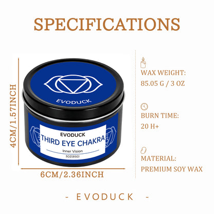 Sage & Frankincense Third Eye Chakra Crystal Scented Candle