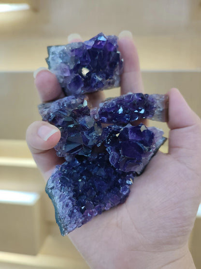 Natural Amethyst Geode Crystal Quartz Stone Wand