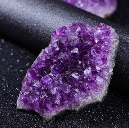 Natural Amethyst Geode Crystal Quartz Stone Wand