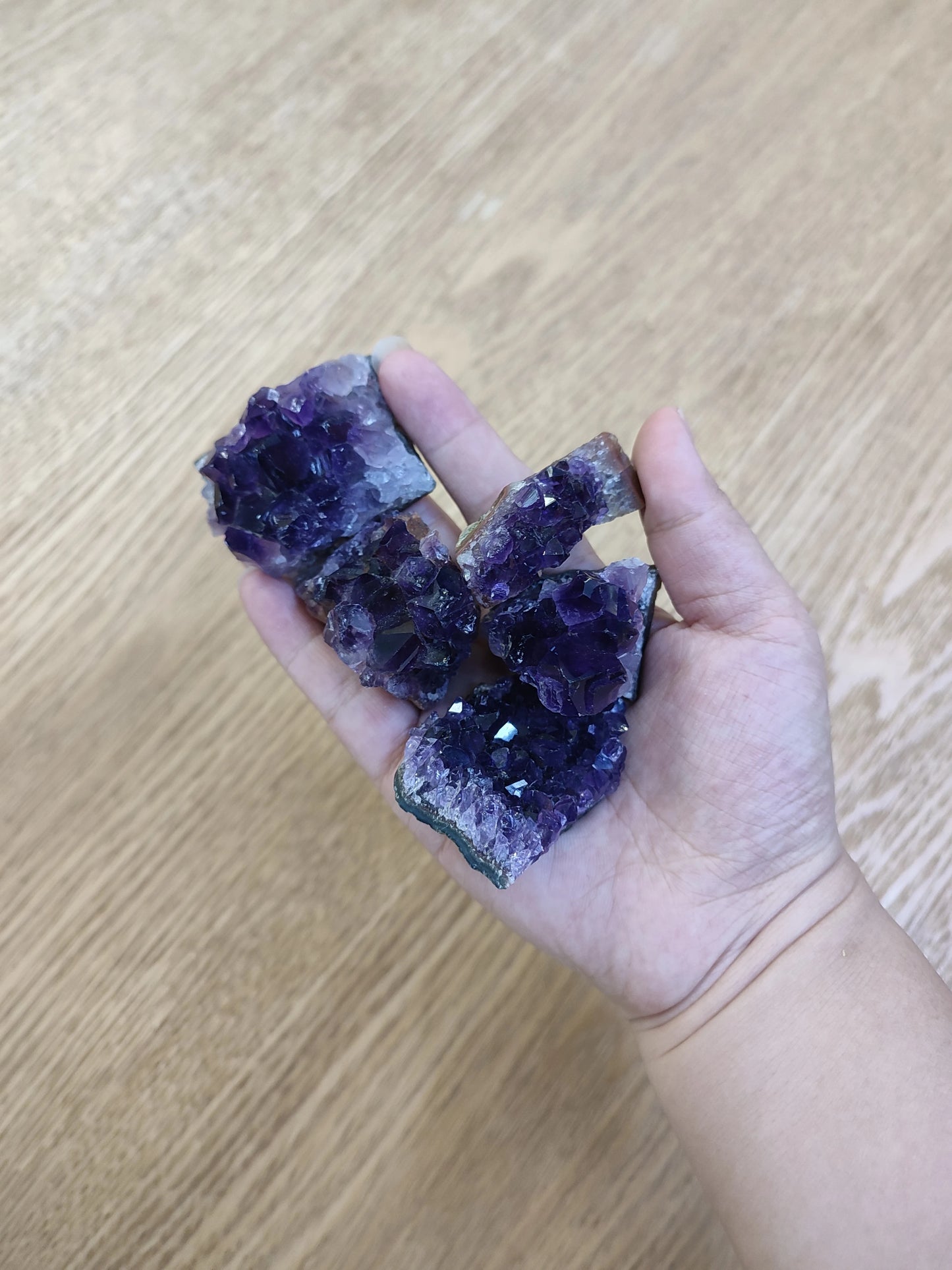 Natural Amethyst Geode Crystal Quartz Stone Wand