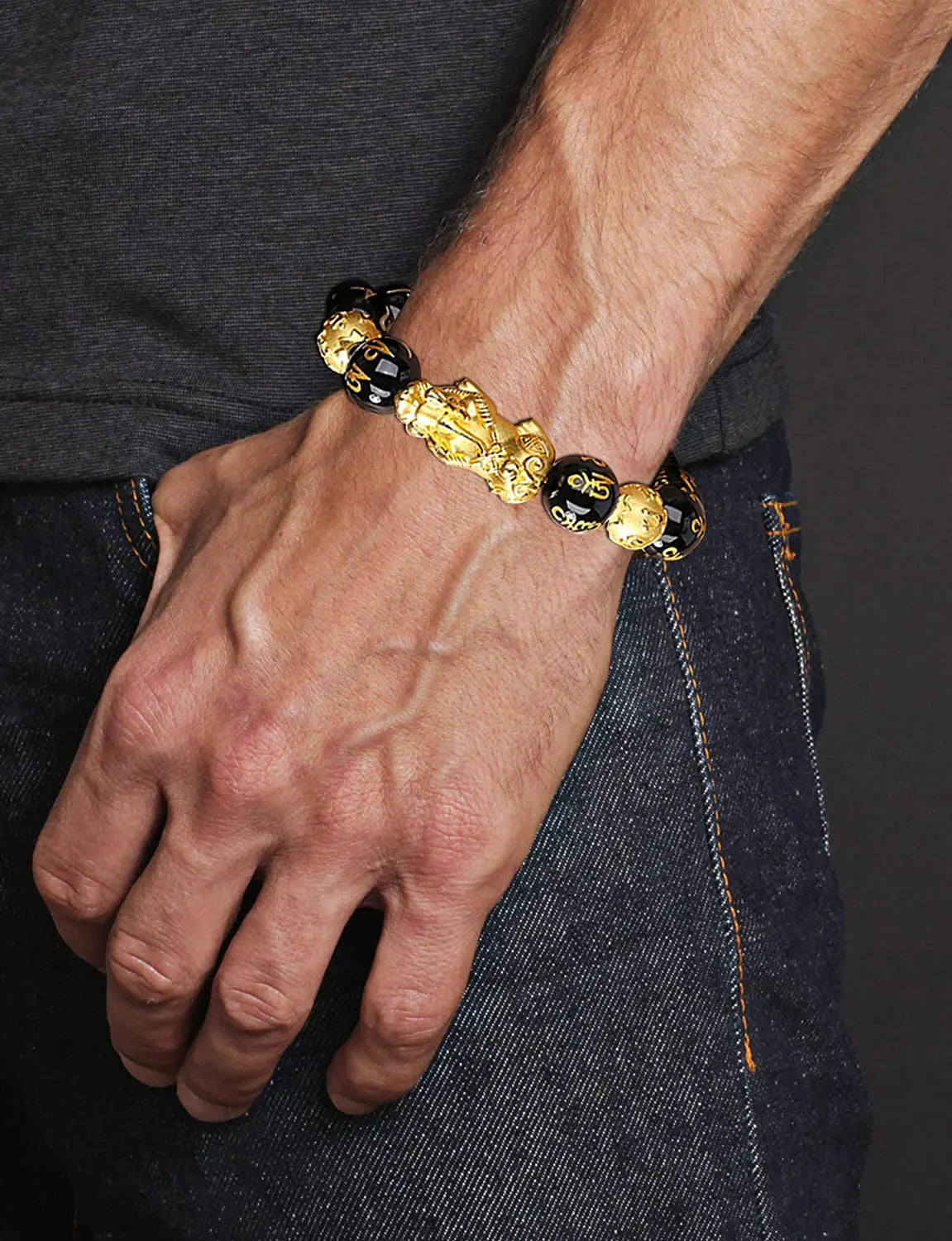 Feng Shui Five Elements Pixiu Wealth Bracelet