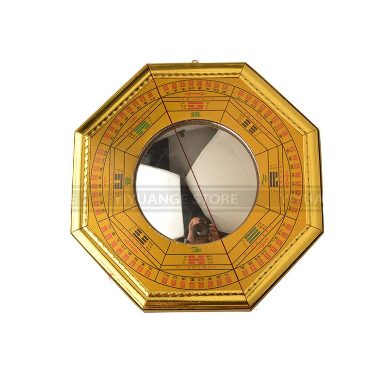 Metal Bagua Mirror and Feng Shui Compass Wall Art