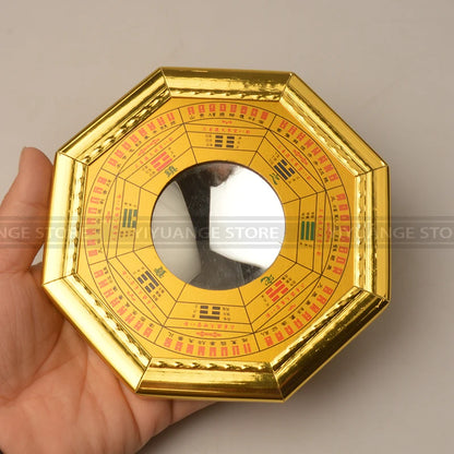 Metal Bagua Mirror and Feng Shui Compass Wall Art