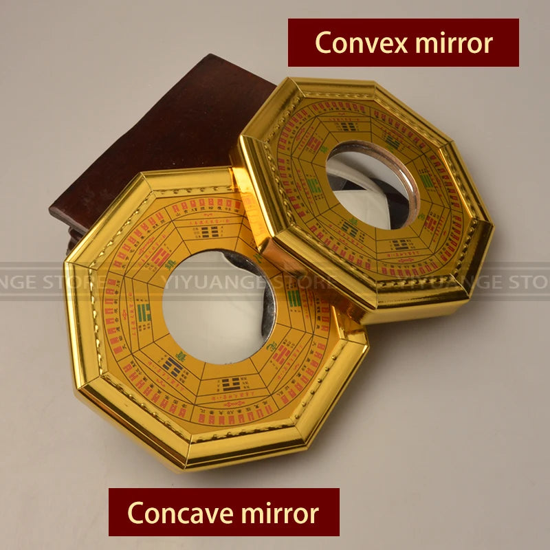 Metal Bagua Mirror and Feng Shui Compass Wall Art
