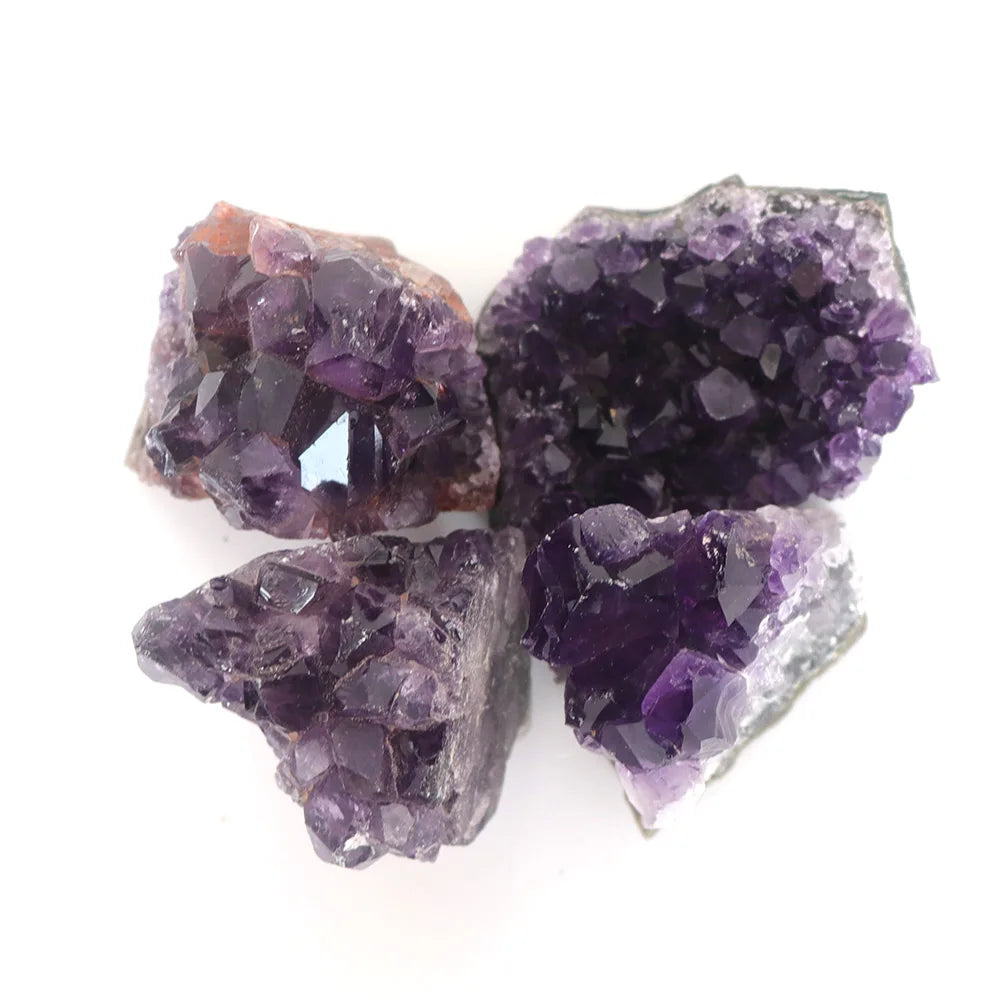Natural Amethyst Geode Crystal Quartz Stone Wand