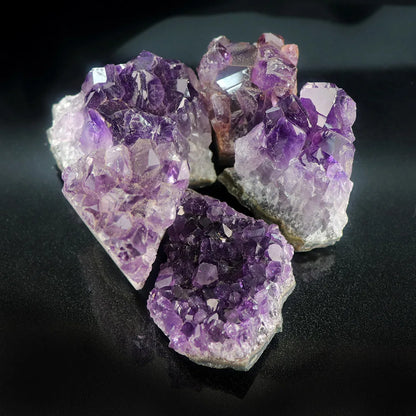 Natural Amethyst Geode Crystal Quartz Stone Wand
