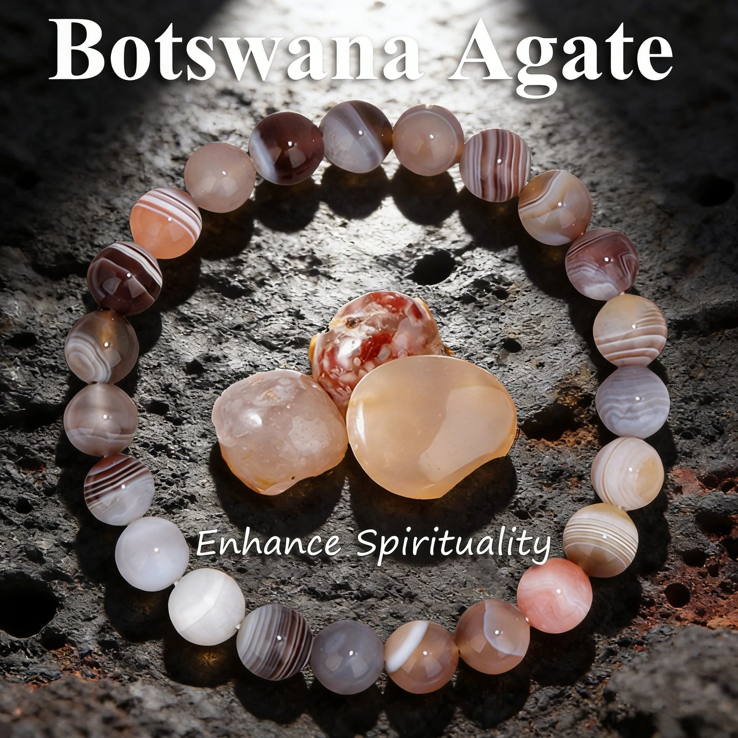 Natural Sodalite Stone Beaded Bracelet
