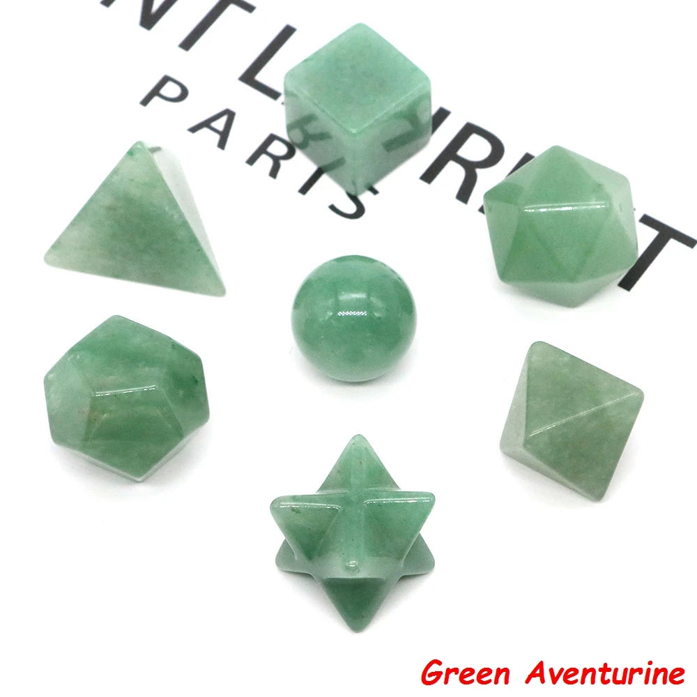 7 Chakra Platonic Sacred Stones Set