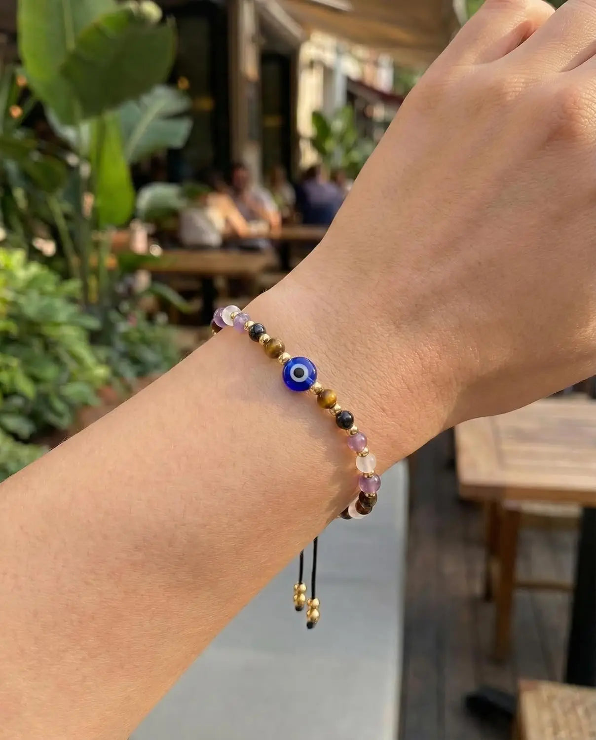 Dainty Natural Crystal Protection Bracelet