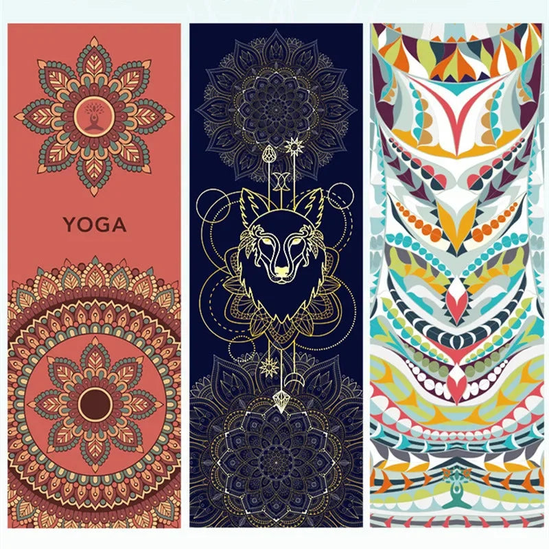 Printed Hot Yoga Mat Towel (185 x 63 cm)