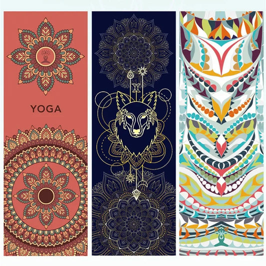 Printed Hot Yoga Mat Towel (185 x 63 cm)