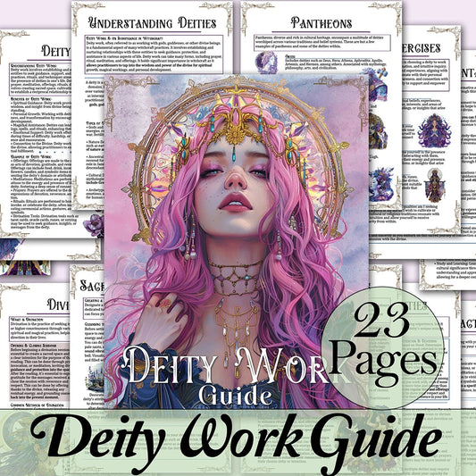 Spell Jars Guide Book & 27-Page Witchcraft and Magic Workbook for Beginners