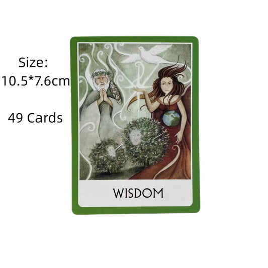 Chakra Wisdom Oracle Cards (49-Card English Visions Divination Edition)