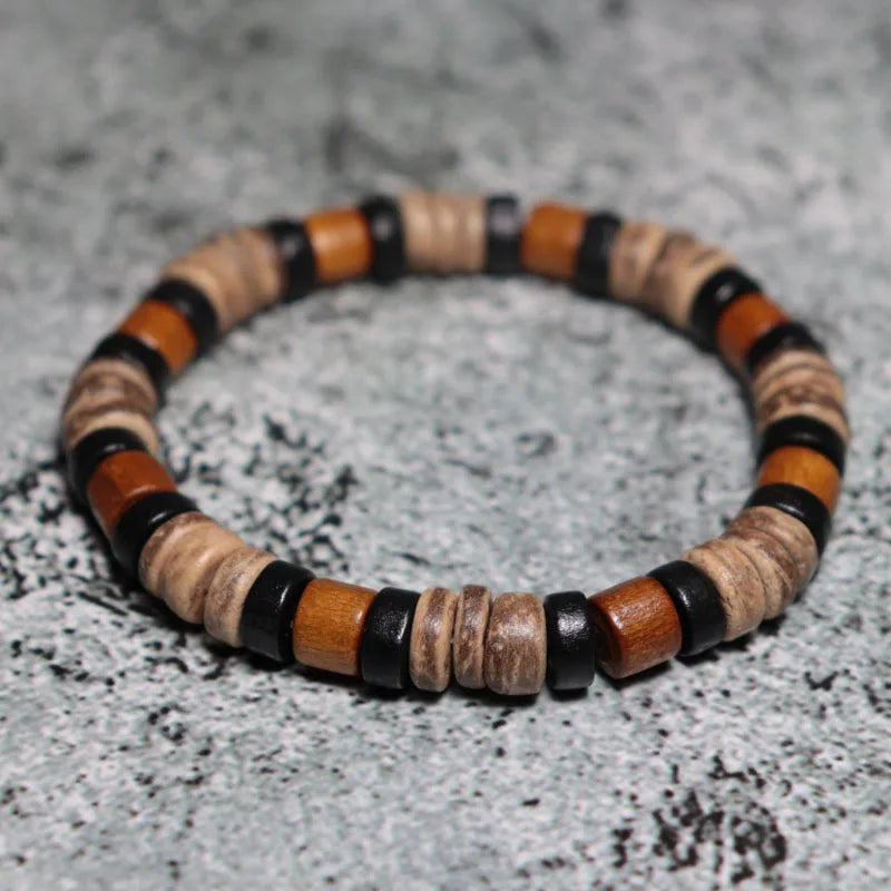 Handmade Coconut Husk Wooden Bracelet
