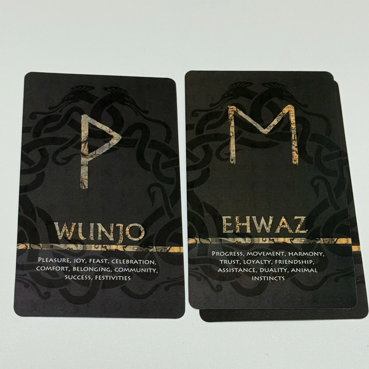 Elder Futhark Rune Cards and Oracle Deck (25-Card Set)