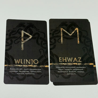 Elder Futhark Rune Cards and Oracle Deck (25-Card Set)