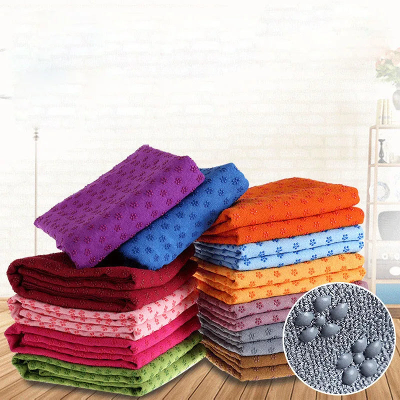 Anti-Slip Sweat-Absorbent Yoga Mat Towel Cloth