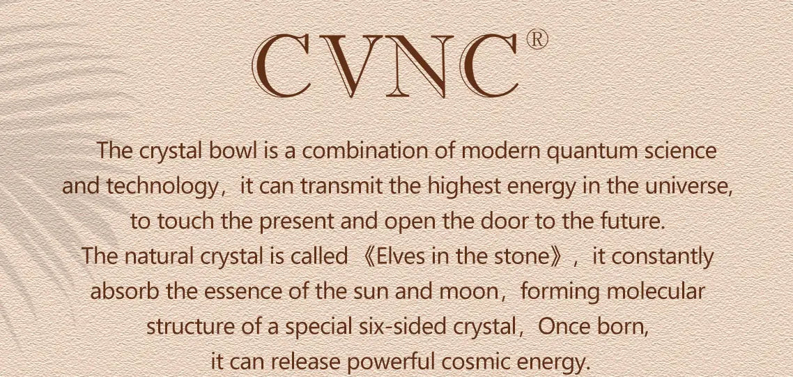CVNC 528Hz 8-Inch C Note Flower of Life Frosted Quartz Crystal Singing Bowl