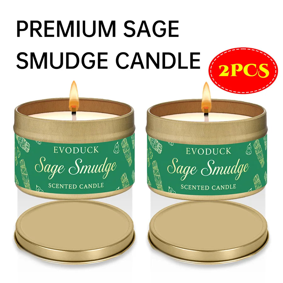 Premium Palo Santo Scented Crystal Energy Candle
