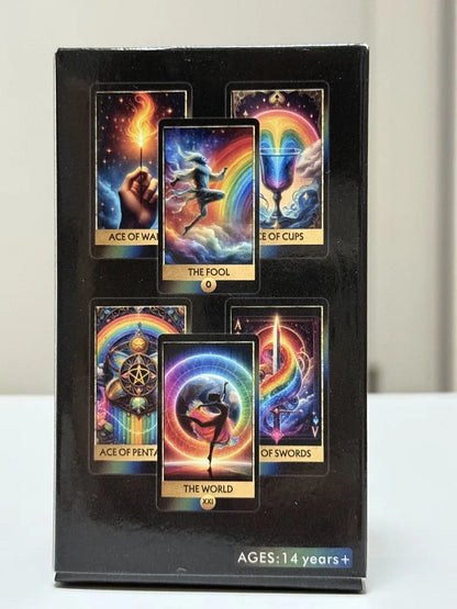 Rainbow Tarot Deck (78-Card English Visions Divination Edition)