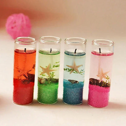 Aromatherapy Smokeless Ocean Shell Scented Jelly Candle