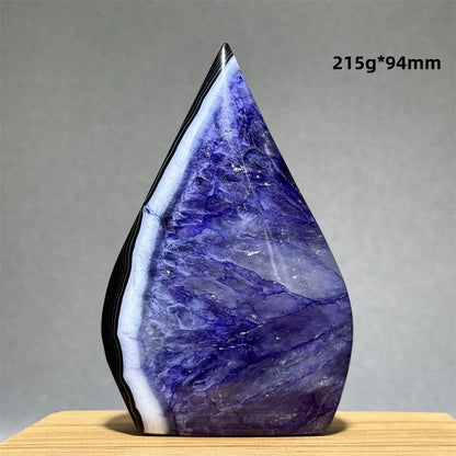 Natural Purple Agate Free-Form Quartz Crystal