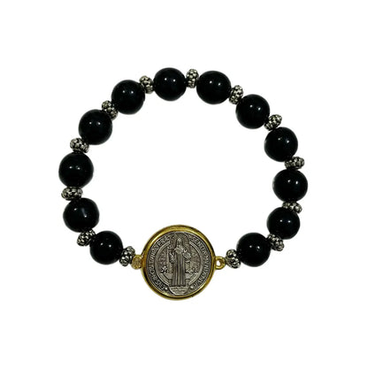 San Benito (Saint Benedict) Protection Medal Bracelet