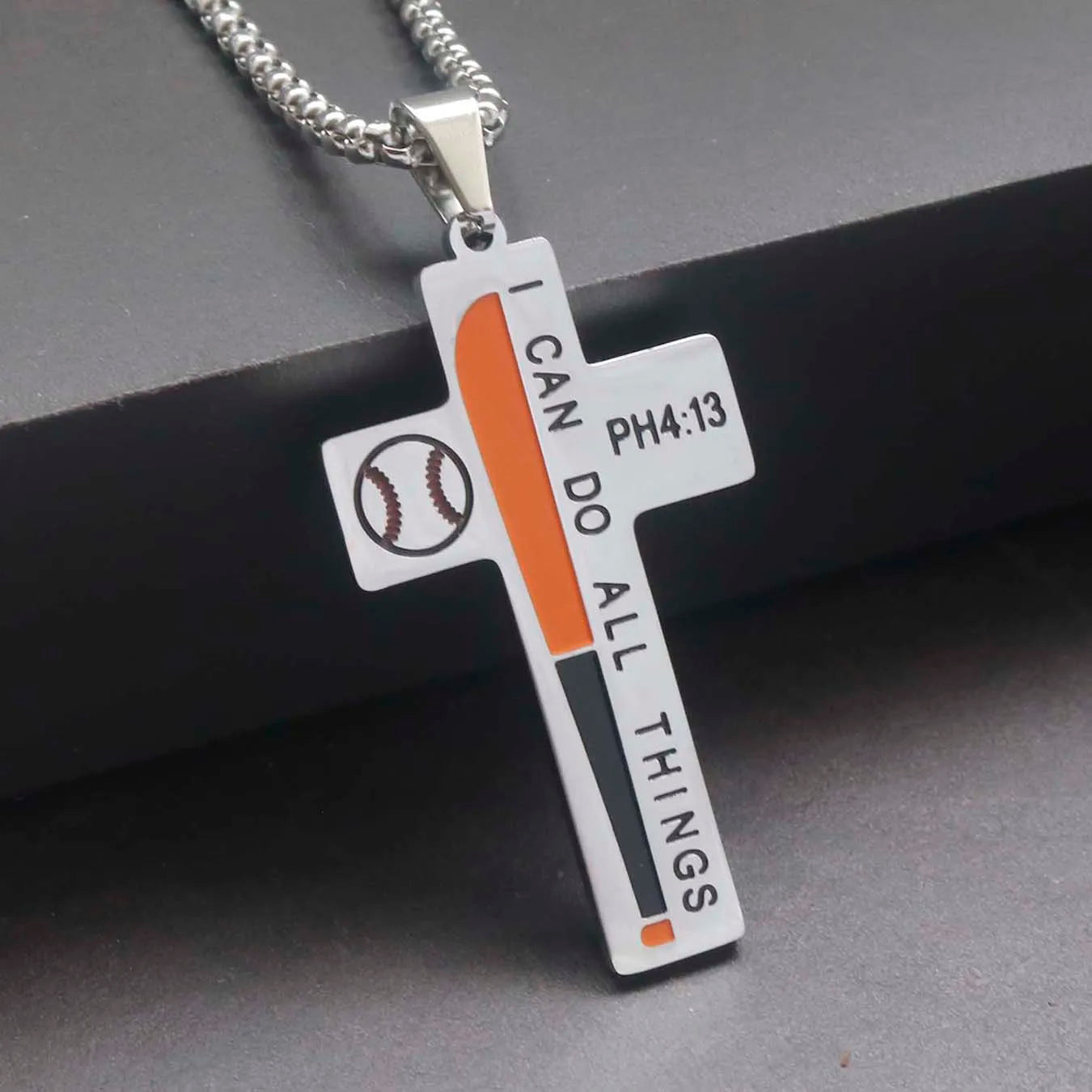 Stainless Steel Cross Pendant Necklace