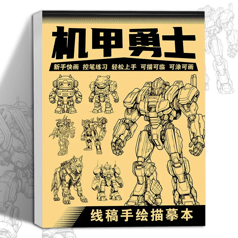 Anime Character Line Art Drawing Book