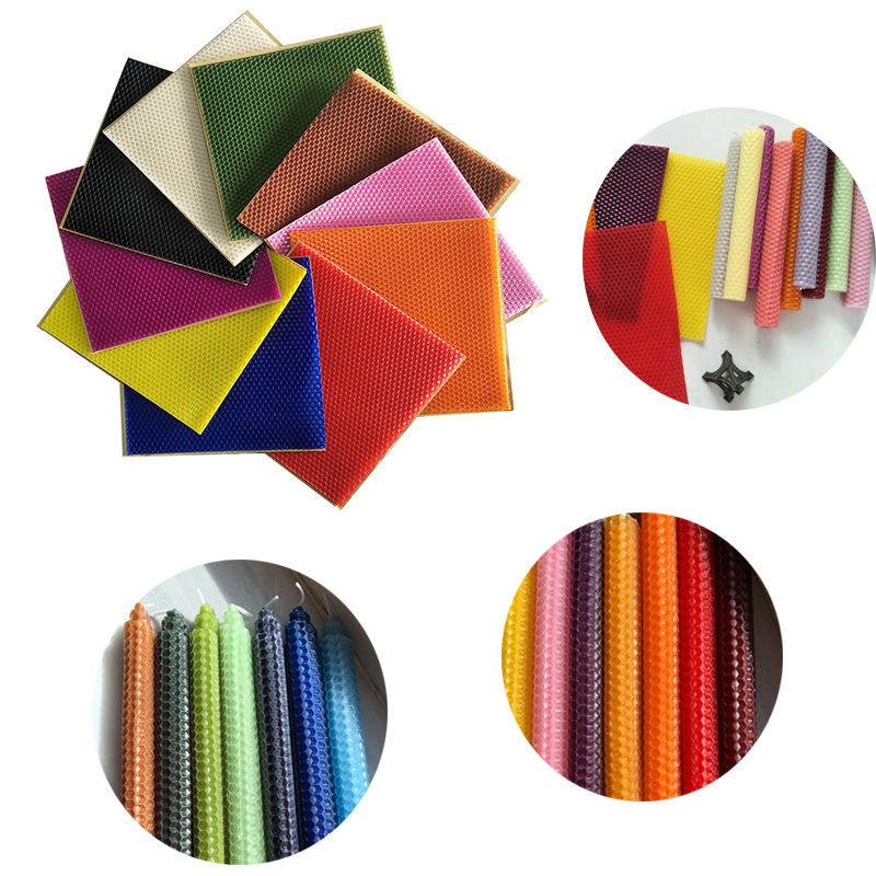20 x 20cm Multi-Color Craft Beeswax Sheet Set