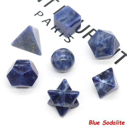 7 Chakra Platonic Sacred Stones Set