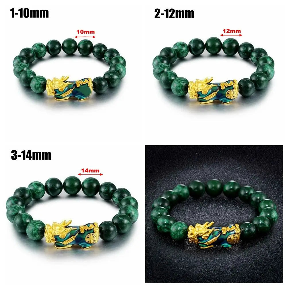 Green Obsidian Feng Shui Wealth Bracelet