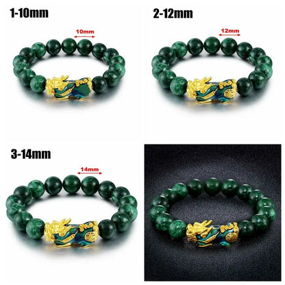 Green Obsidian Feng Shui Wealth Bracelet