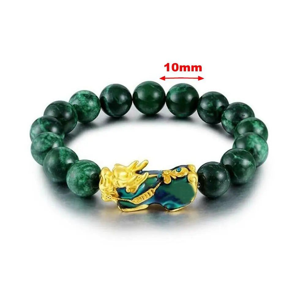 Green Obsidian Feng Shui Wealth Bracelet